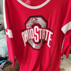 OSU PINK SEQUIN SHIRT